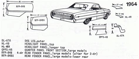 1964 galaxie sheet metal|ford galaxie metal panels.